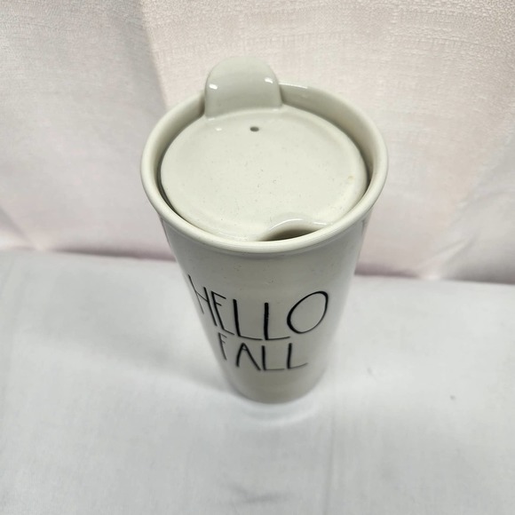 Rae Dunn Hello Fall Ceramic Travel Mug With Lid - Picture 2 of 8